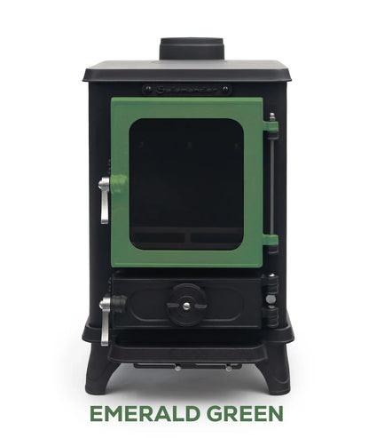 Petit poele a bois Salamander Stove avec porte coloree, vue 11