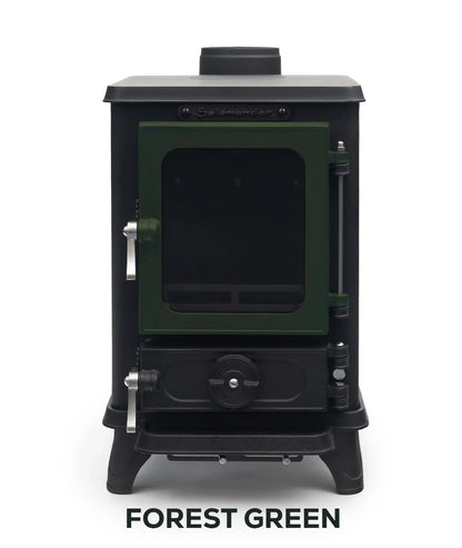 Petit poele a bois Salamander Stove avec porte coloree, vue 15