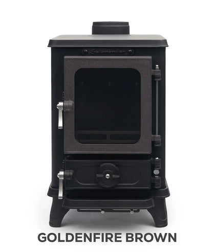 Petit poele a bois Salamander Stove avec porte coloree, vue 13