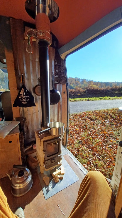 hobbit stove, petit poêle à bois, poêle à bois van