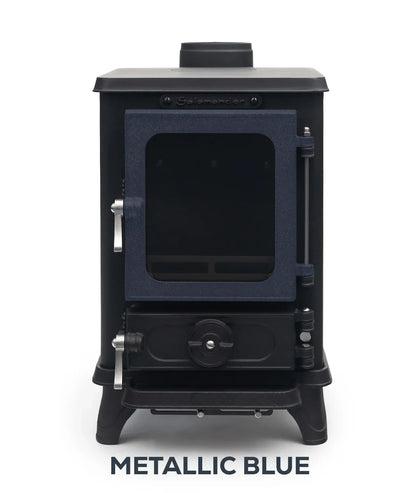 Petit poele a bois Salamander Stove avec porte coloree, vue 18