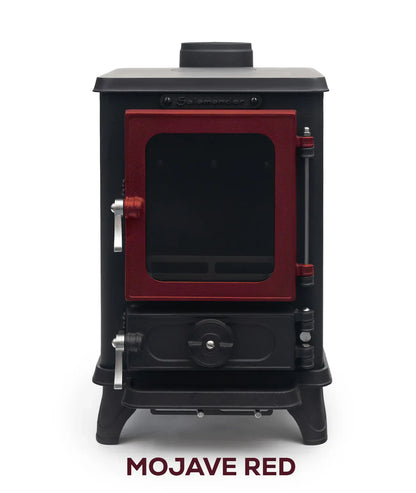 Petit poele a bois Salamander Stove avec porte coloree, vue 4