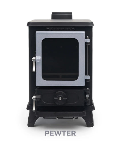 Petit poele a bois Salamander Stove avec porte coloree, vue 12